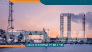 Một cơ sở khai thác khí đốt ở Nga